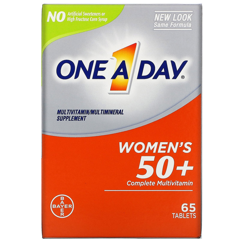 One-A-Day, Women’s 50+ Complete Multivitamin, 65 Tablets