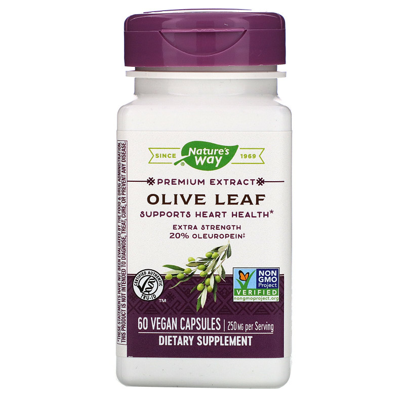 Nature's Way, Olive Leaf, Standardized, 60 Veg. Capsules