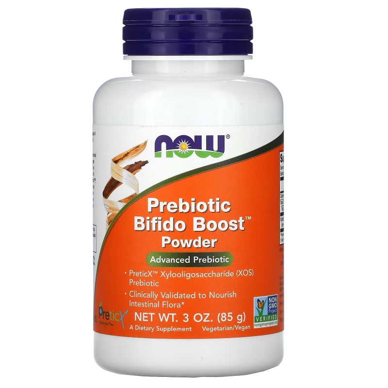 Now Foods, Пребиотик Bifido Boost, порошок, 3 унции (85 г)