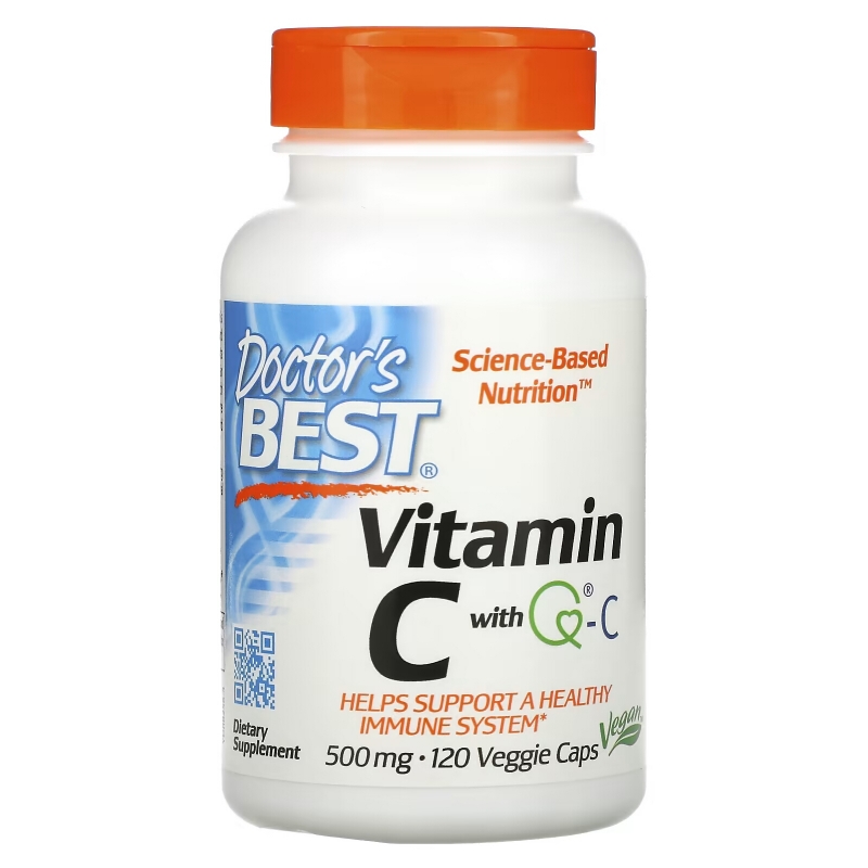 Doctor's Best Витамин С от Best 500 мг 120 вегетарианских капсул