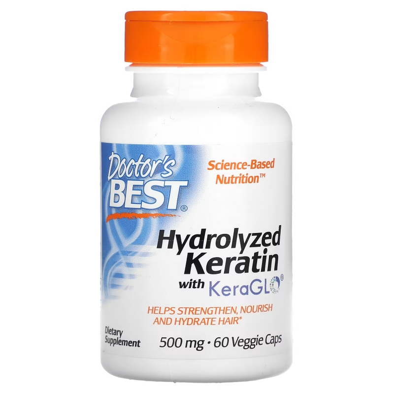 Doctor's Best, Hydrolyzed Keratin, 500 mg, 60 Veggie Caps