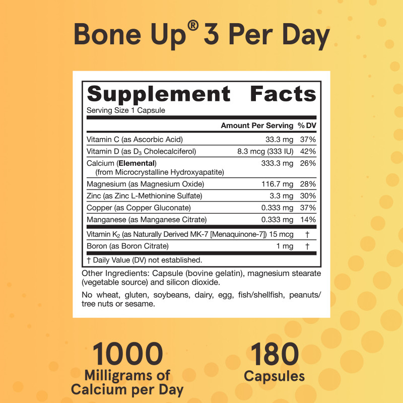 Jarrow Formulas, Bone-Up, 180 капсул