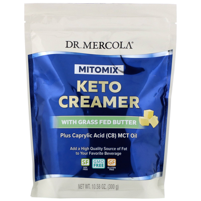 Dr. Mercola, Mitomix, Keto Creamer with Grass Fed Butter, 10.58 oz (300 g)