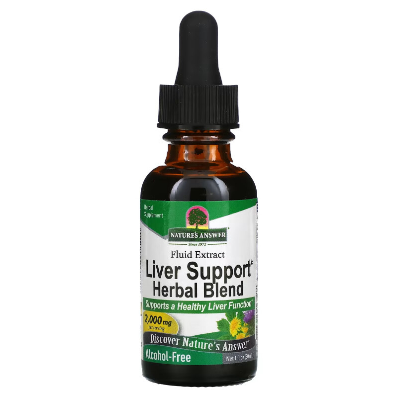 Nature's Answer, Liver Support Herbal Blend, Fluid Extract, Alcohol-Free, 2,000 mg, 1 fl oz (30 ml)