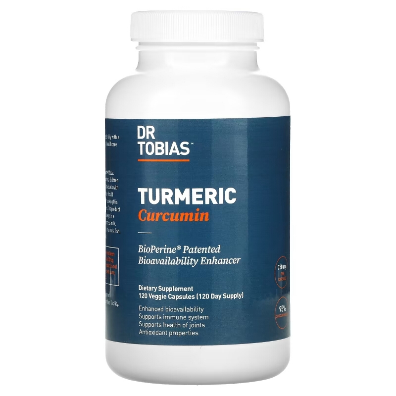 Dr. Tobias, Turmeric Curcumin, 120 Veggie Capsules