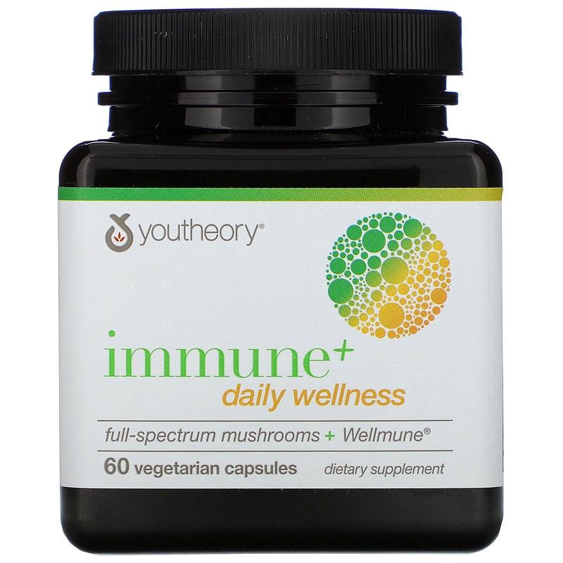 Youtheory, Immune+ Daily Wellness, 60 Vegetarian Capsules