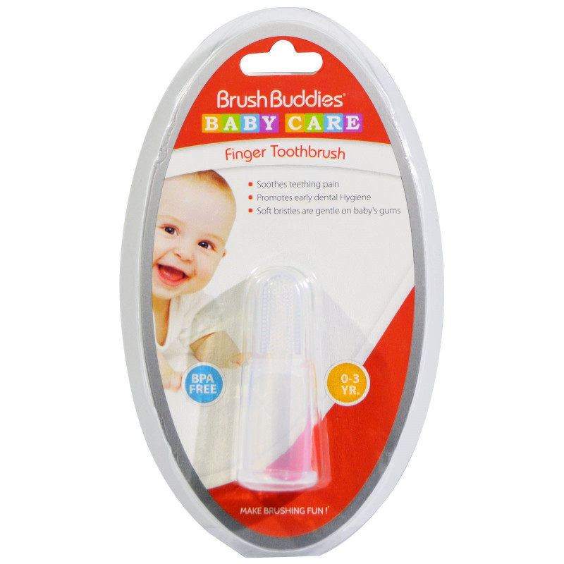 Brush Buddies, Baby Care, Finger Toothbrush, 0-3 YR, 1 Finger ToothBrush