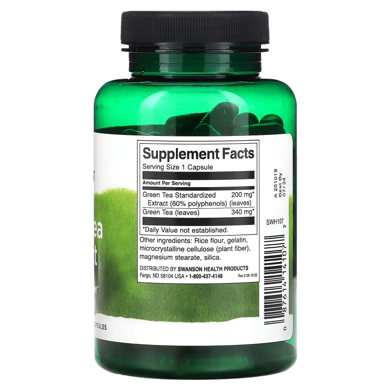 Swanson, Green Tea Extract, 120 Capsules